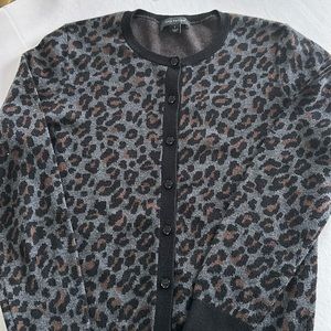 Ann Taylor Crew Neck Sweater Button Up, Size Small